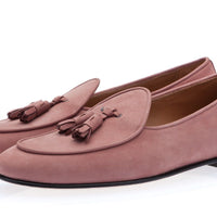 TANGERINE 2 NABUK CREPE BELGIAN LOAFERS Belgian Loafers Superglamourous | Image 1