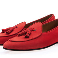 TANGERINE 2 NABUK GINGER BELGIAN LOAFERS Belgian Loafers Superglamourous | Image 1