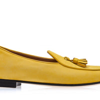 TANGERINE 2 NABUK MUSTARD BELGIAN LOAFERS Belgian Loafers Superglamourous | Image 3