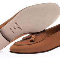 TANGERINE 2 NABUK TOBACCO BELGIAN LOAFERS Belgian Loafers Superglamourous | Image 2