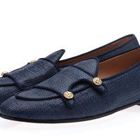 TANGERINE 7 GEORGIA NAVY BELGIAN LOAFERS Belgian Loafers Superglamourous | Image 1