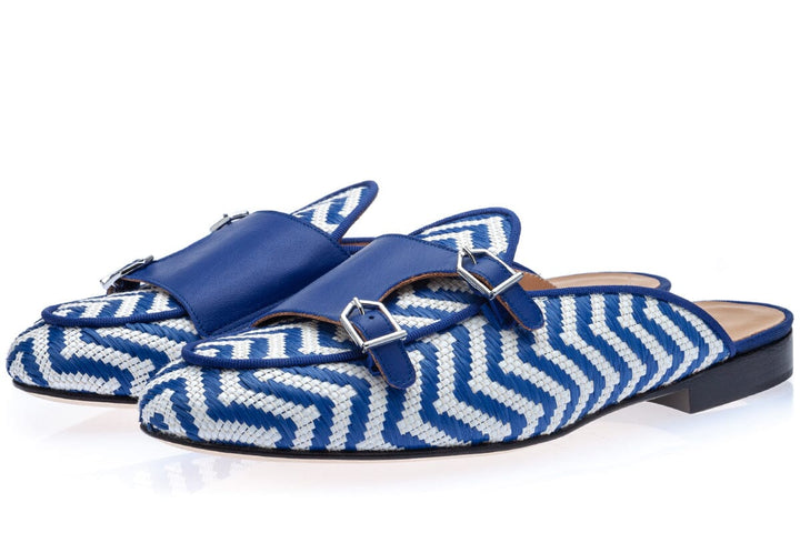 TANGERINE 7 JANEIRO NAVY MULES Mules Superglamourous