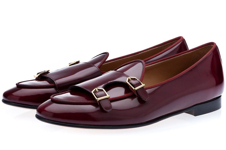 TANGERINE 7 BRUSHED BURGUNDY BELGIAN LOAFERS Belgian Loafers Superglamourous