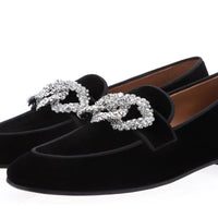 VENETIA VELOUR BLACK SLIPPERS Slippers Superglamourous | Image 1