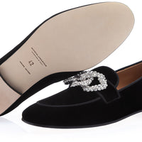 VENETIA VELOUR BLACK SLIPPERS Slippers Superglamourous | Image 2