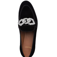 VENETIA VELOUR BLACK SLIPPERS Slippers Superglamourous | Image 4