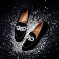 VENETIA VELOUR BLACK SLIPPERS Slippers Superglamourous | Image 6
